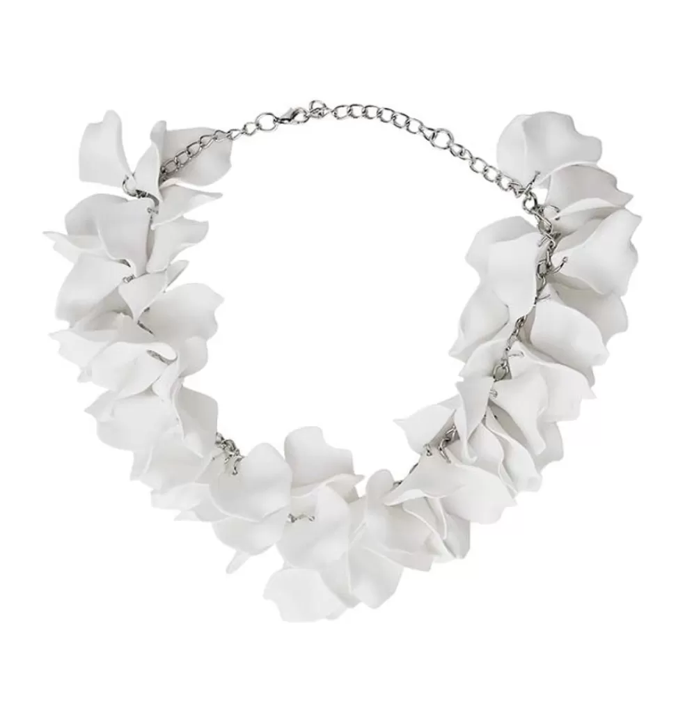 Halsband*WOS Flake Necklace White