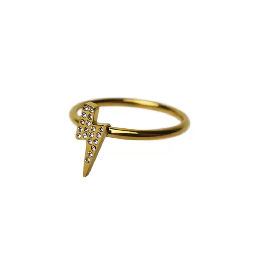 Ringar*WOS Glitter Flash Ring Guld