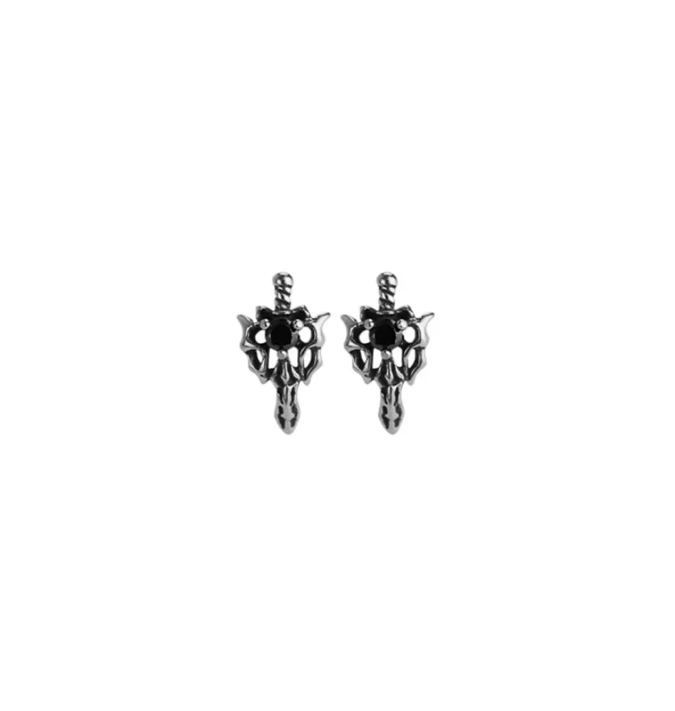 Örhängen*WOS UP Kai Dagger Earring Black