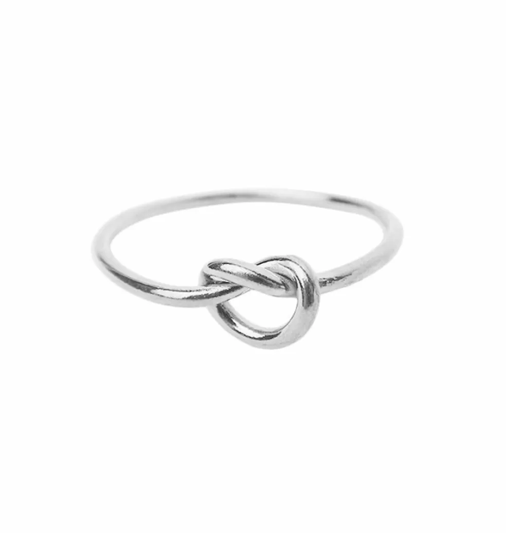 Ringar*WOS Knop Ring Silver