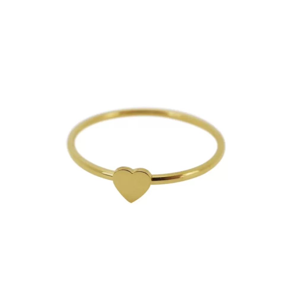 Ringar*WOS Little Heart Ring Guld