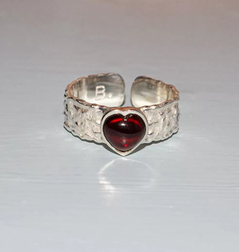 Ringar*Bedazzled Mini Rio Ring Garnet Silver