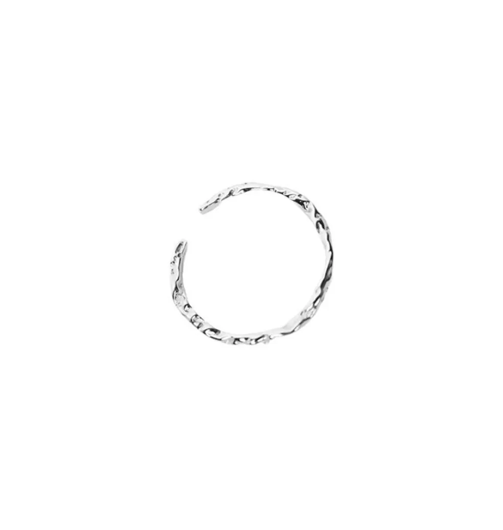 Ringar*WOS UP Open Banked Ring Silver