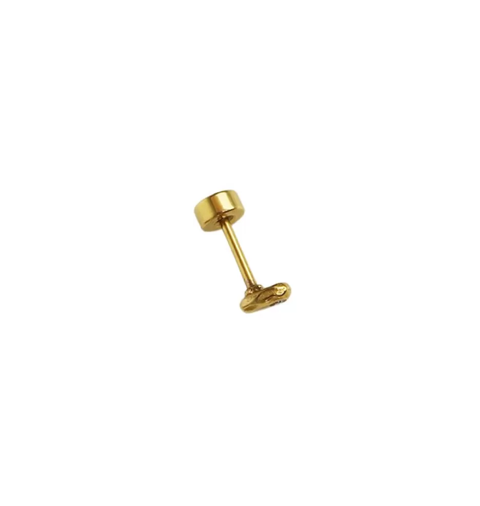 Örhängen*WOS Pinky Single Stud Clear Gold