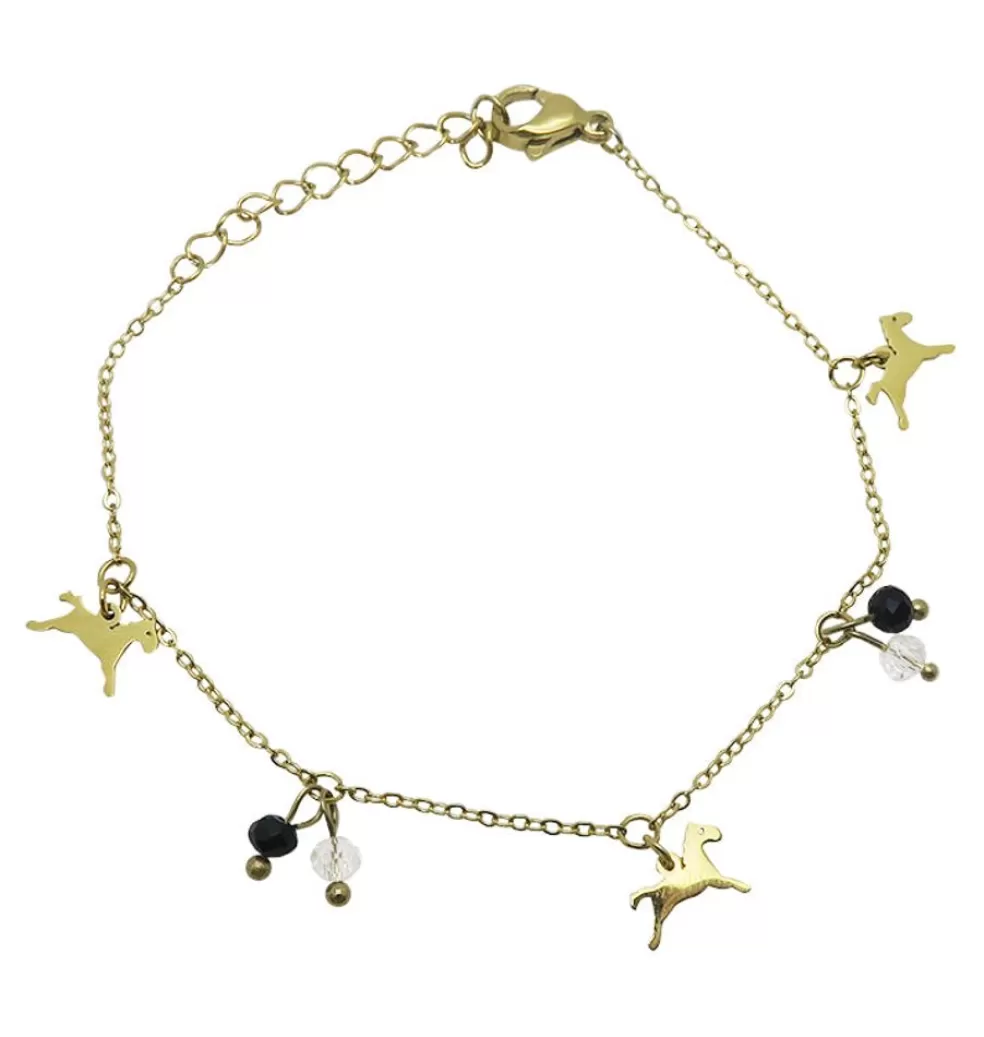 Armband*WOS UP Pony Armband Guld