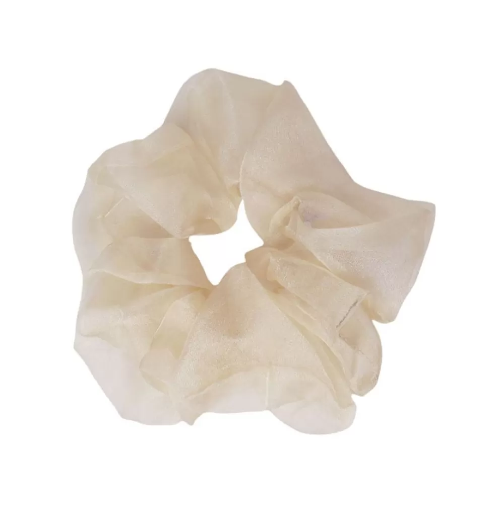 Hårsmycken*WOS UP Shimmer Scrunchie Beige