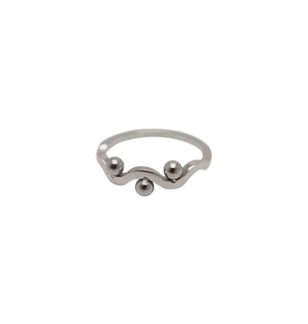 Ringar*WOS UP Tre Ring Silver